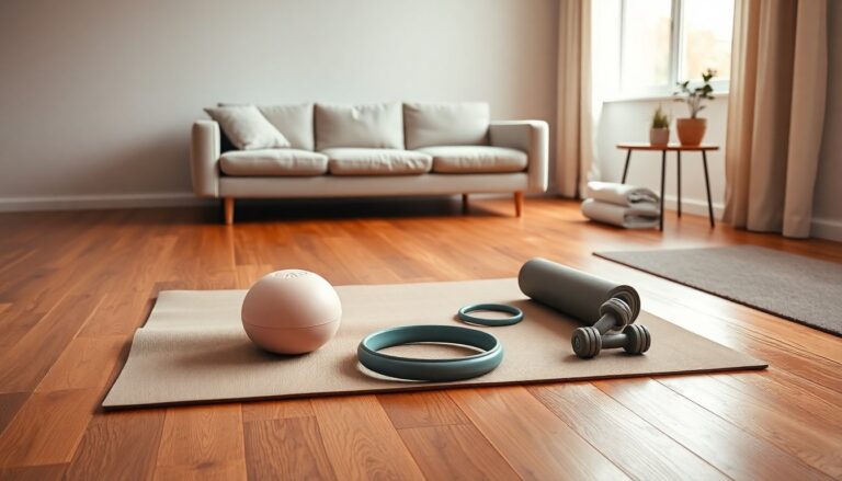 Come trasformare il salotto in uno studio pilates con cinque accessori